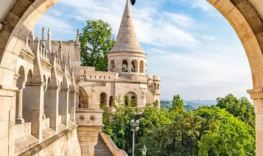 Fisherman's Bastion Fortress in Budapest, Hungary