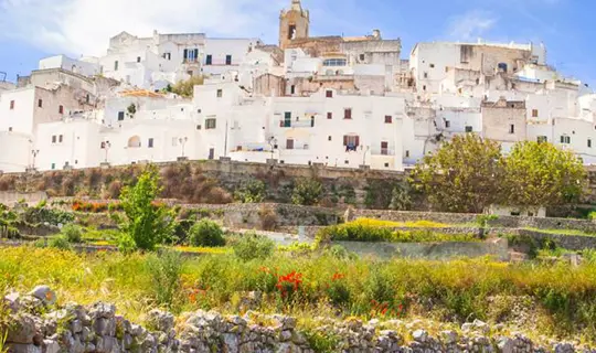 The White Town of Ostuni in PUGLIA